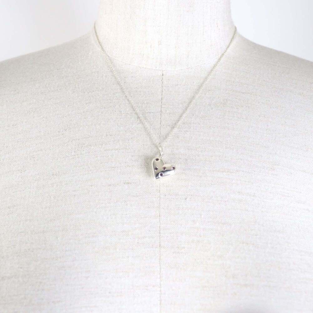 TIFFANY Authentic Vintage Pink Heart Necklace - Picture 3 of 9